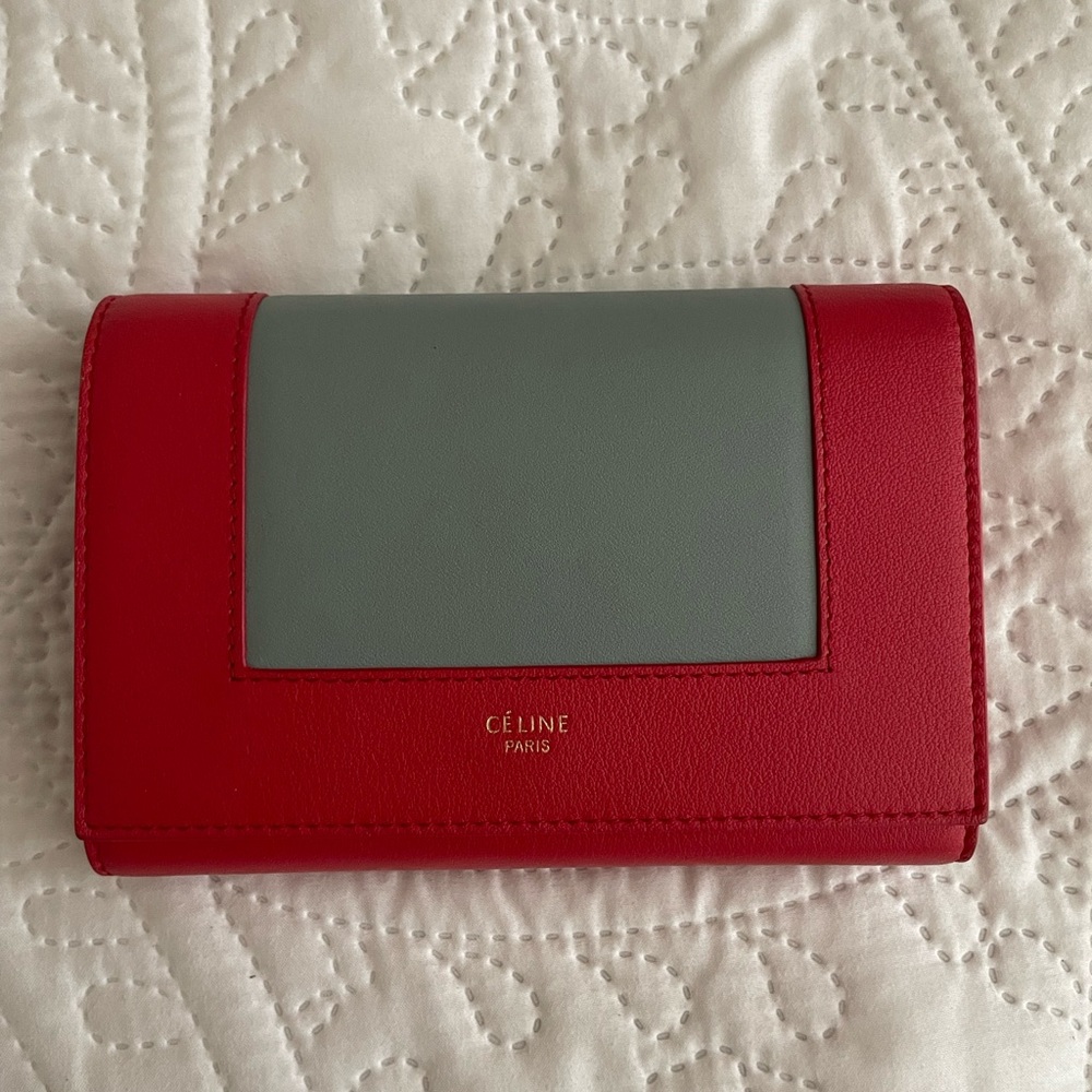 Old Céline Frame Long Trifold Wallet